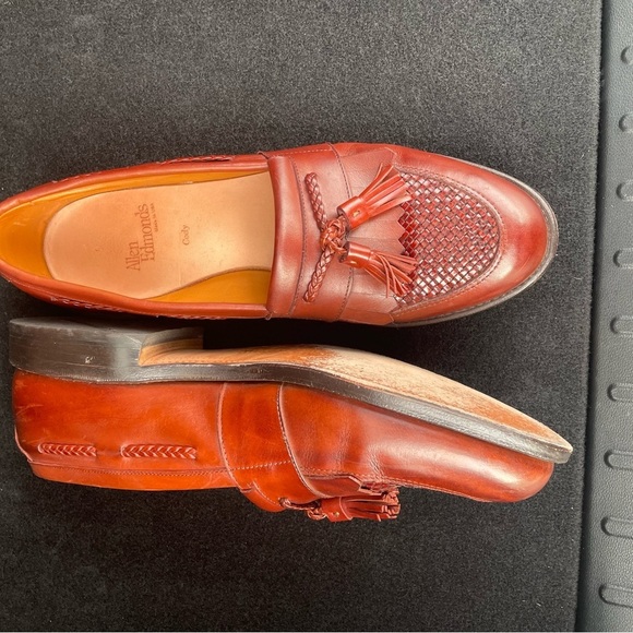Allen Edmond Men's Brown Leather Loafers size 9 1/2 Men’s - Picture 5 of 6